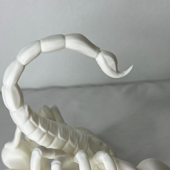Scorpio Zodiac Sign Scorpion Figurine 6" White Plastic Statue Decor Astrology - Picture 7 of 10